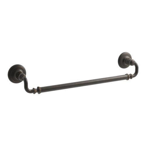 KOHLER Artifacts 21-in Oil-Rubbed Bronze Wall Mount Single Towel Bar in ...