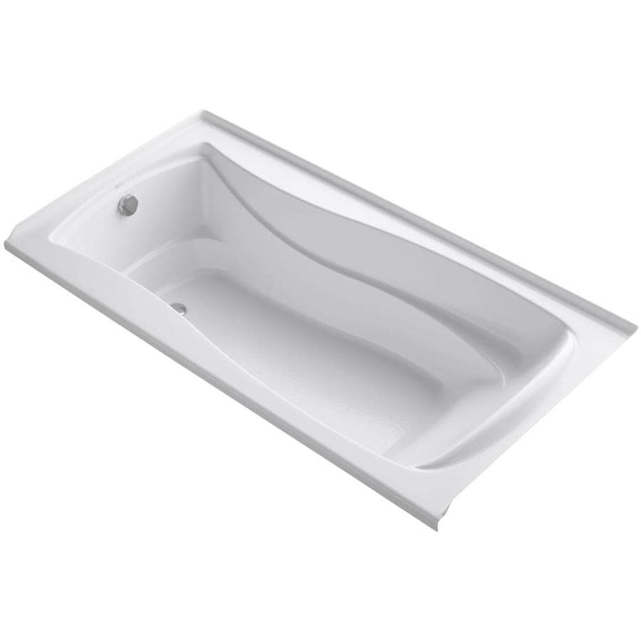 KOHLER Mariposa 36-in W x 72-in L White Acrylic Hourglass In Rectangle Left-Hand Drain