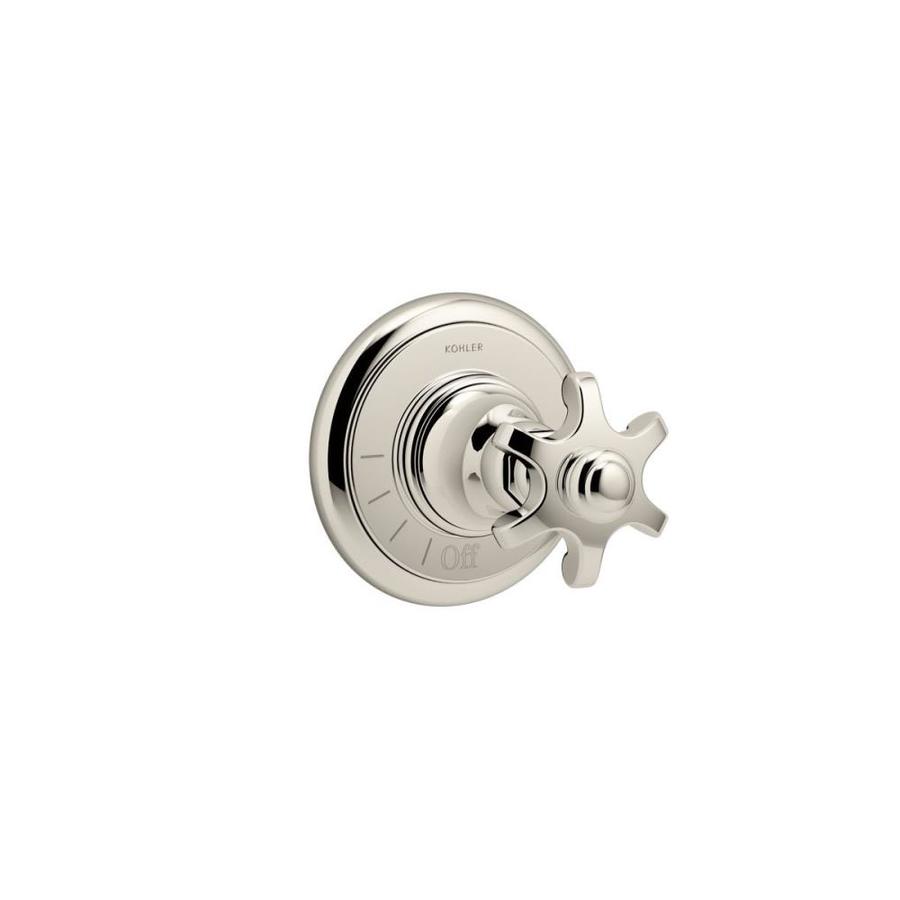 KOHLER Vibrant Polished Nickel Cross Shower Handle in the Shower Faucet