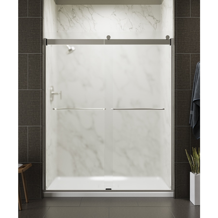 Kohler Levity 56 625 In To 59 625 In W Frameless Bypass Sliding