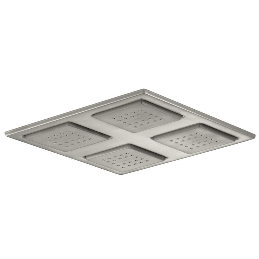 kohler vibrant watertile brushed nickel spray rain shower head lowes