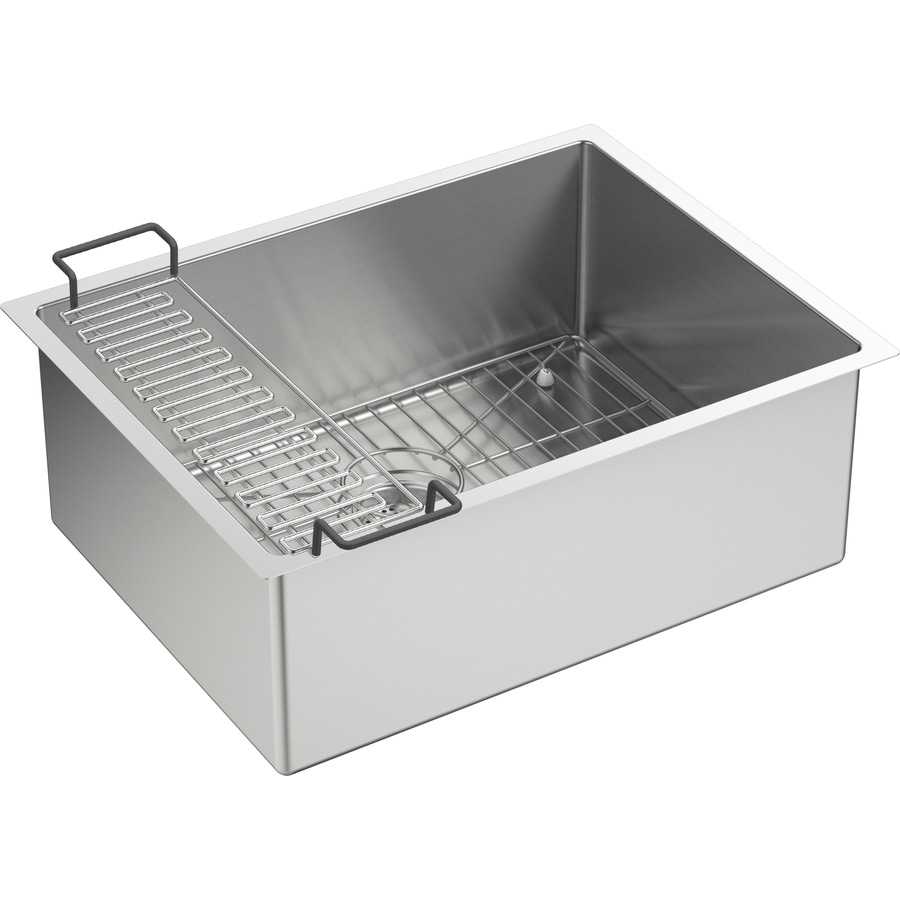 KOHLER Strive Undermount 24 In X 18 25 In Stainless Steel Single Bowl   885612208804 08286711 