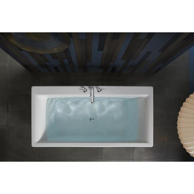 Kohler Stargaze 72 In White Acrylic Rectangular Center Drain Kohler Stargaze 72 In White Acrylic