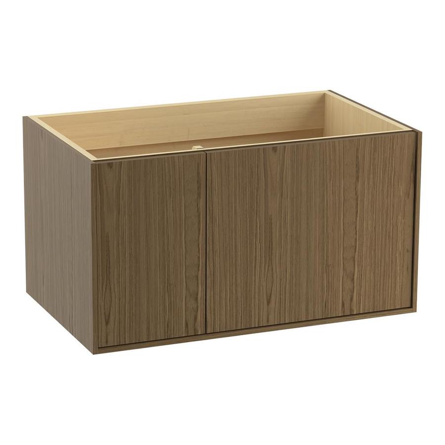 KOHLER Jute 36-in Walnut Flax Bathroom Vanity Cabinet at Lowes.com