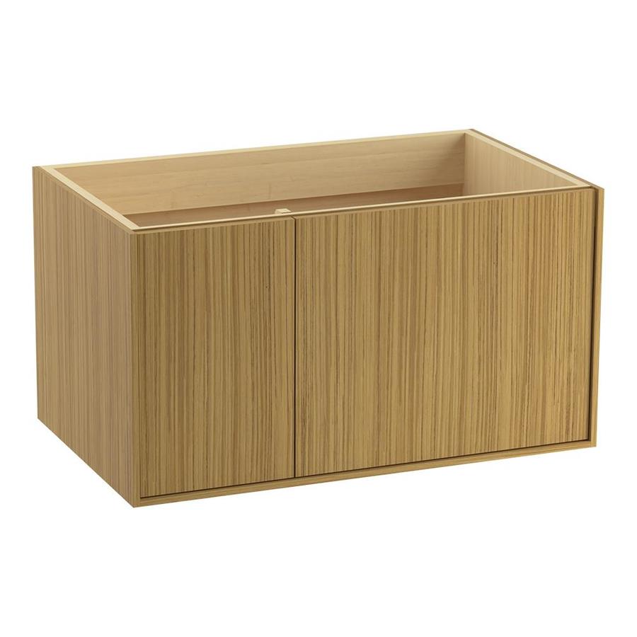 KOHLER Jute 36in Corduroy Teak Bathroom Vanity at