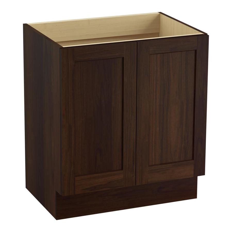 KOHLER Poplin 30-in Ramie Walnut Bathroom Vanity Cabinet at Lowes.com