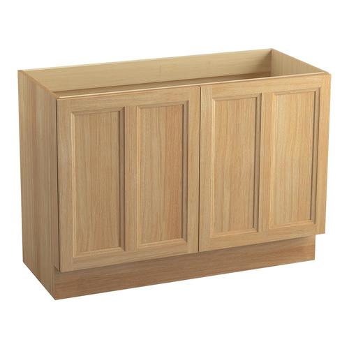 KOHLER Damask 48-in Khaki White Oak Bathroom Vanity Cabinet at Lowes.com