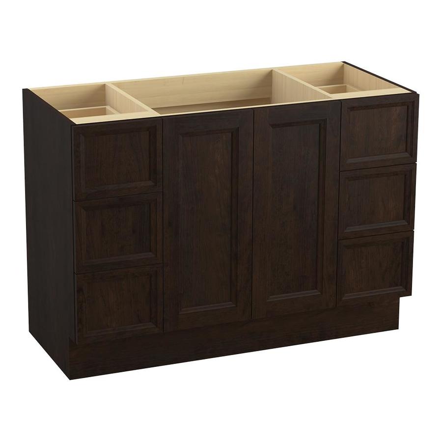 Kohler Damask 48 In Claret Suede Bathroom Vanity Cabinet At Kohler Damask 48 In Claret Suede Bathroom Vanity Cabinet