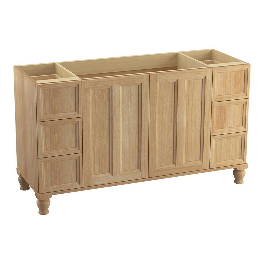 Kohler Damask 60 In Khaki White Oak Bathroom Vanity Cabinet At Lowes Kohler Damask 60 In Khaki White Oak Bathroom Vanity Cabinet
