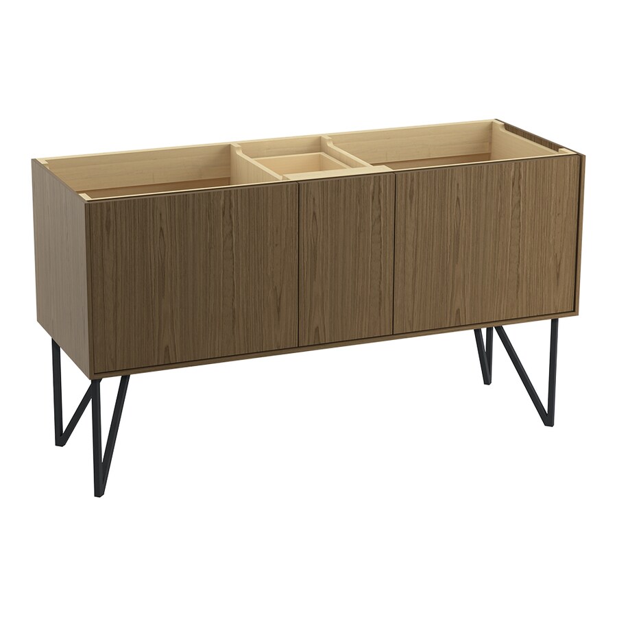 KOHLER Jute 60in Walnut Flax Bathroom Vanity at
