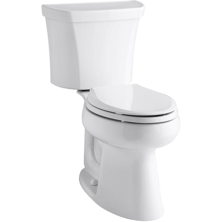 KOHLER Highline White WaterSense Dual Flush Elongated ...