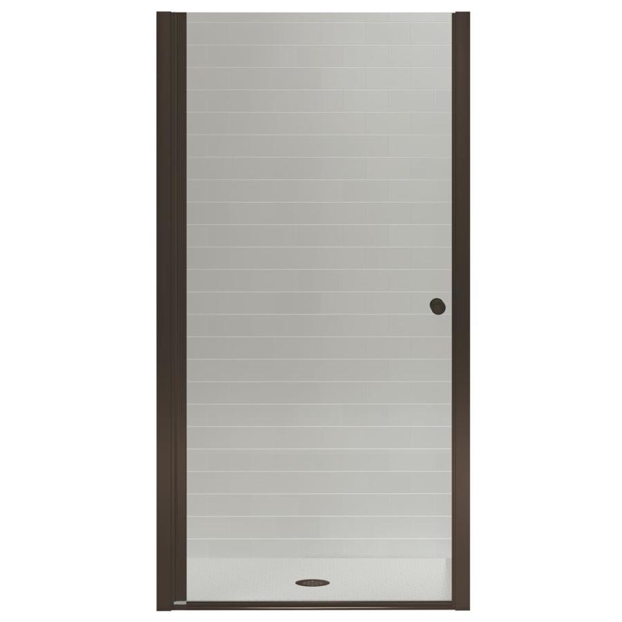 Kohler Fluence 31 25 In To 32 75 In W Frameless Pivot Deep Bronze