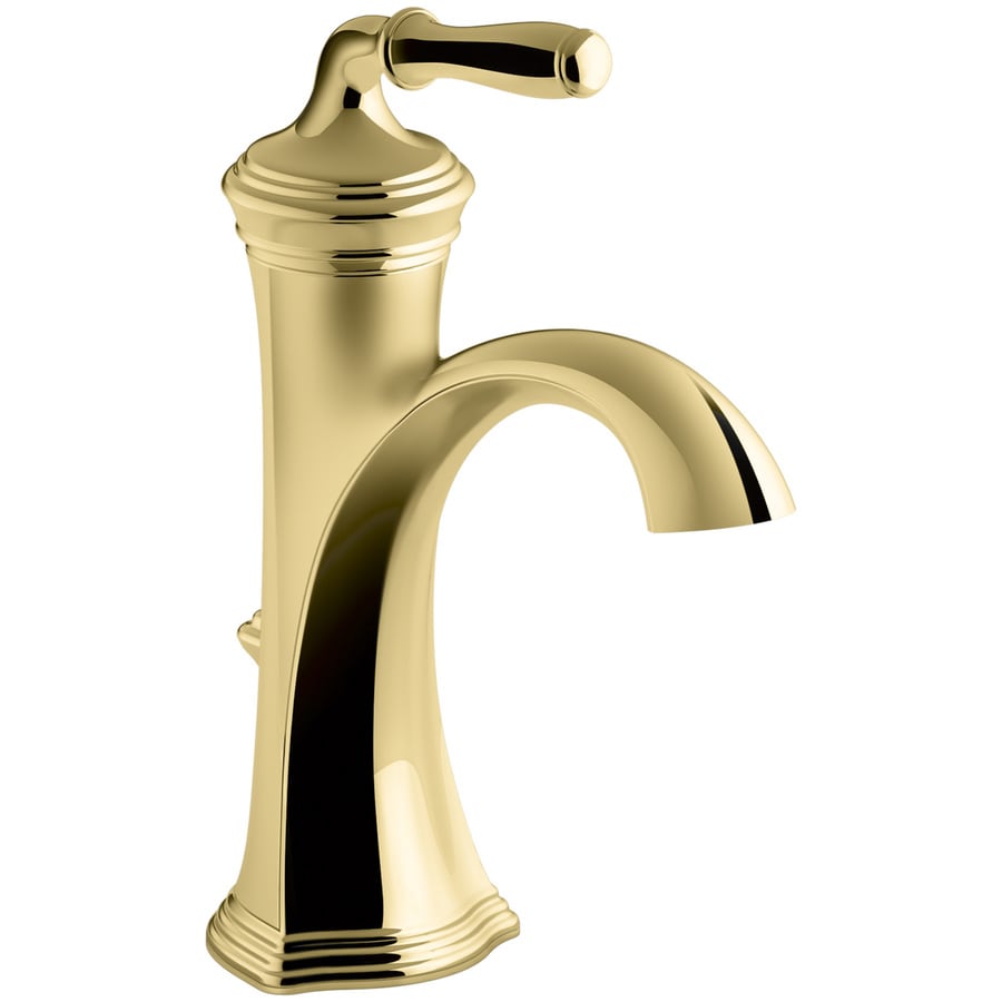 Shop KOHLER Devonshire Vibrant Polished Brass 1Handle Single Hole