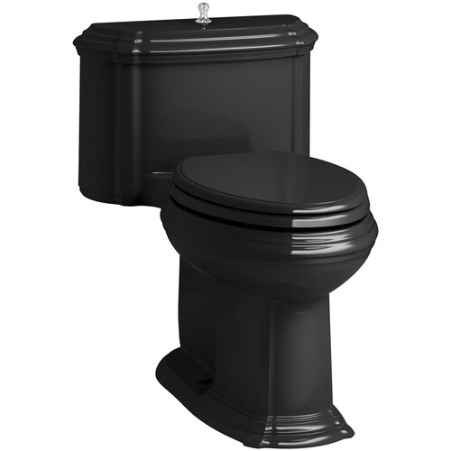 KOHLER Portrait Black Black WaterSense Elongated Chair ...