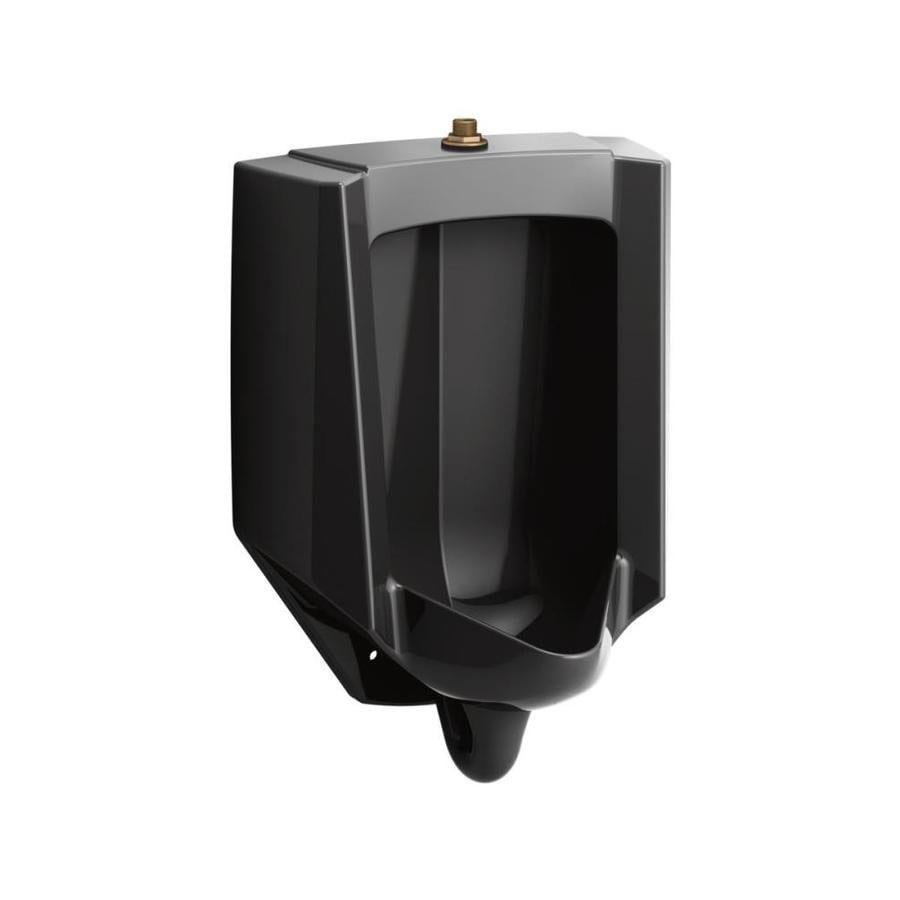 Kohler 14125 In W X 26875 In H Black Wall Mounted Watersense Urinal