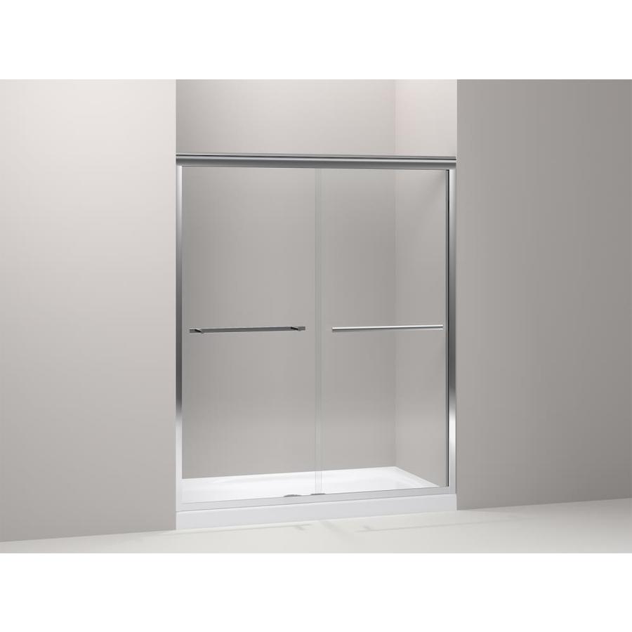 Kohler Grant 56 625 In To 59 W Frameless Bright Polished Kohler Grant 56 625 In To 59 W Frameless Bright Polished Silver Bypass Sliding Shower Door