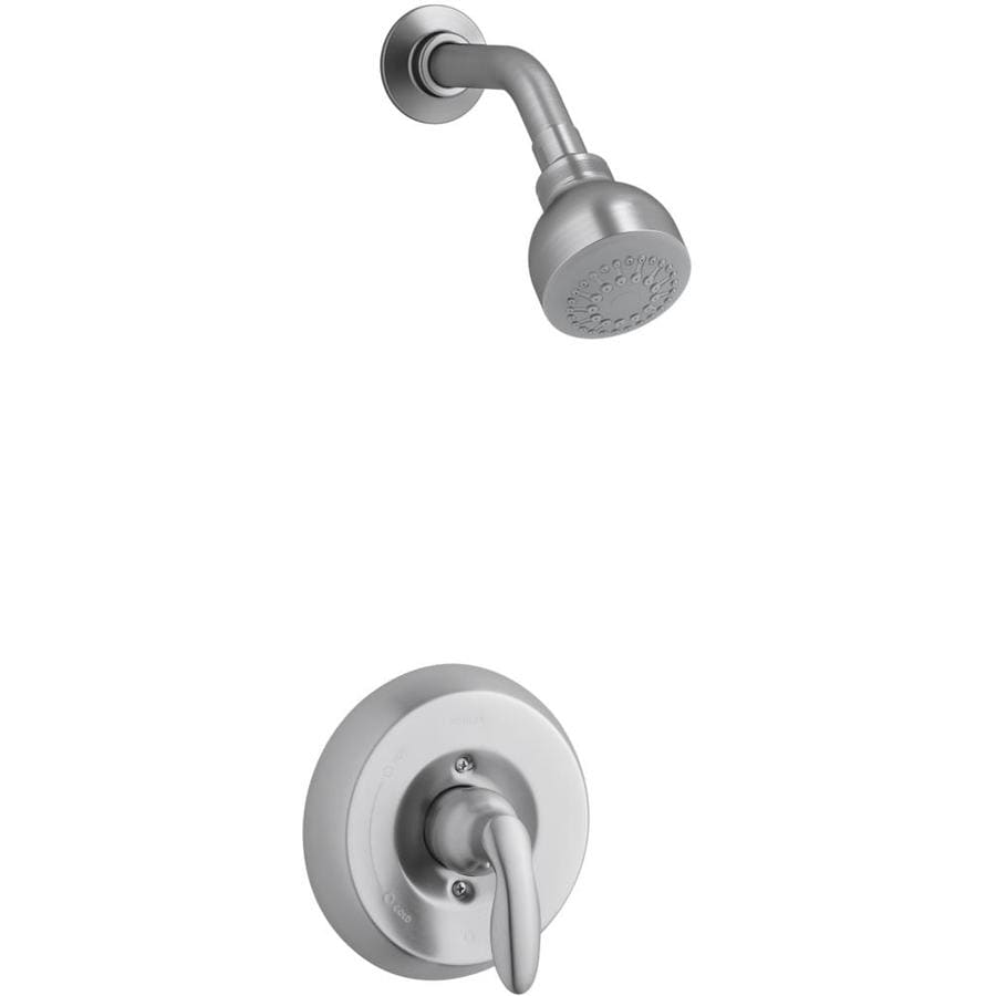 KOHLER Coralais Brushed Chrome 1Handle Shower Faucet at