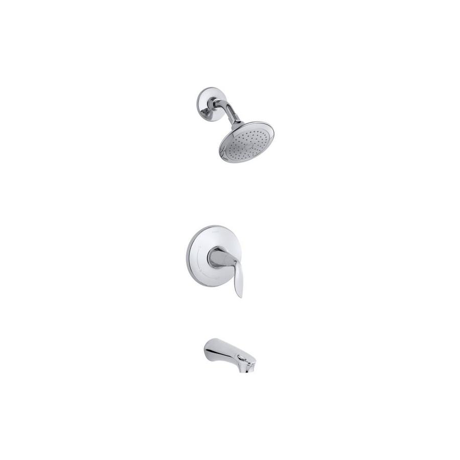 KOHLER Refinia Polished Chrome 1-Handle Bathtub and Shower Faucet in ...