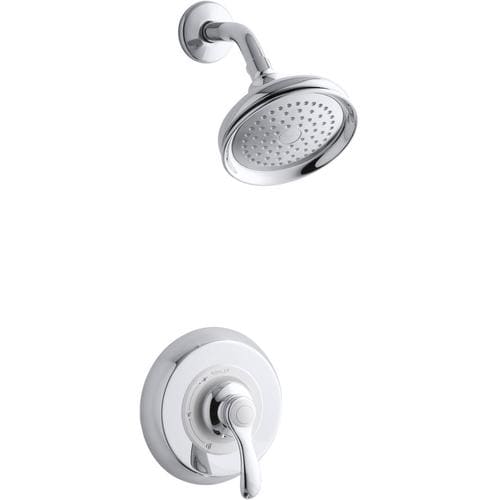 Kohler Fairfax Polished Chrome Handle Bathtub And Shower Faucet At