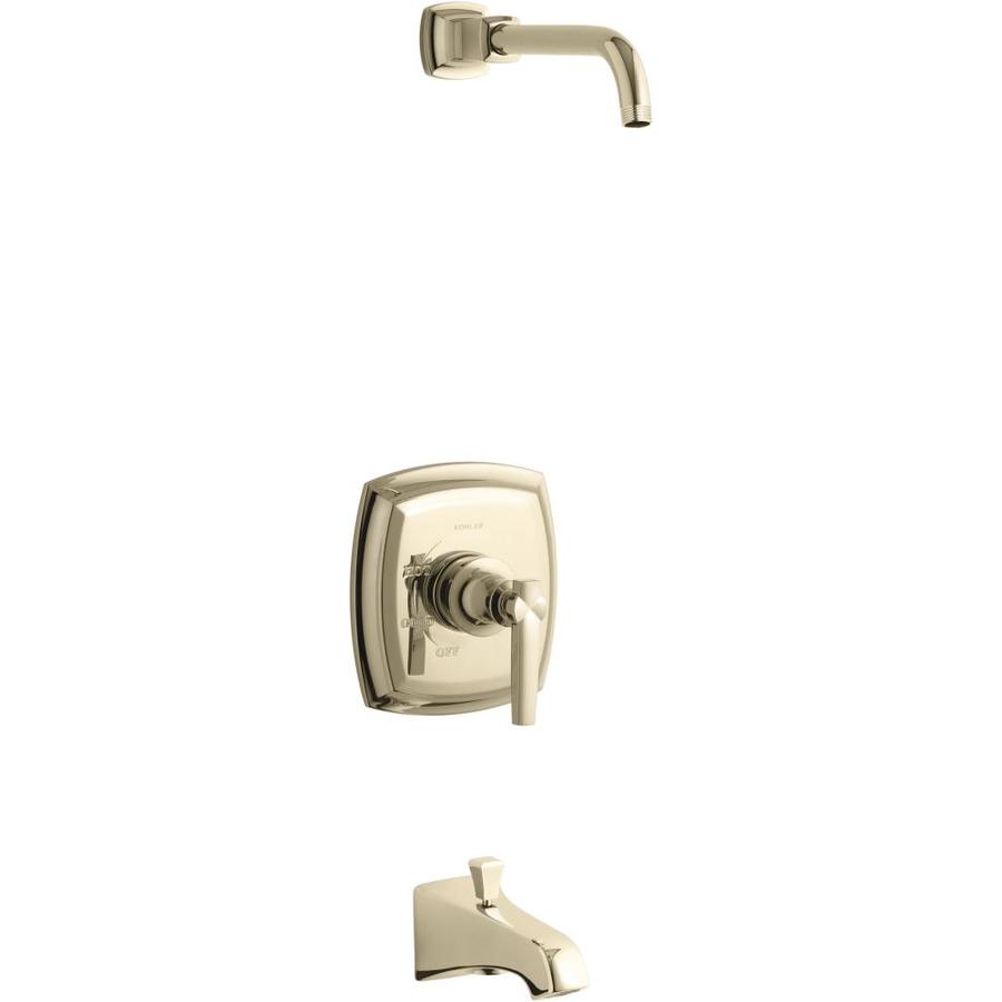 KOHLER Margaux Vibrant French Gold 1Handle Commercial Bathtub and