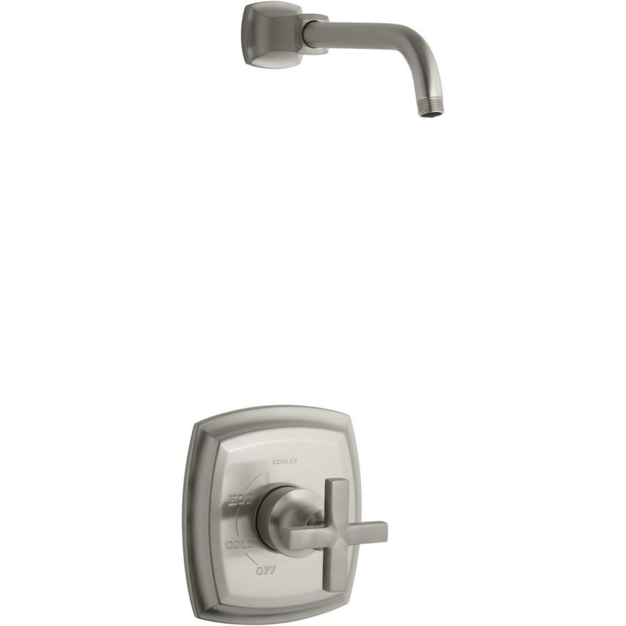 KOHLER Margaux Vibrant Brushed Nickel 1-Handle Shower Faucet with Valve ...