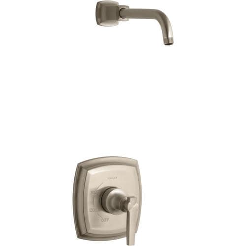 KOHLER Margaux Vibrant Brushed Bronze 1-Handle Shower Faucet with Valve ...