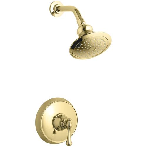 KOHLER Revival Vibrant Polished Brass 1-Handle Shower Faucet at Lowes.com