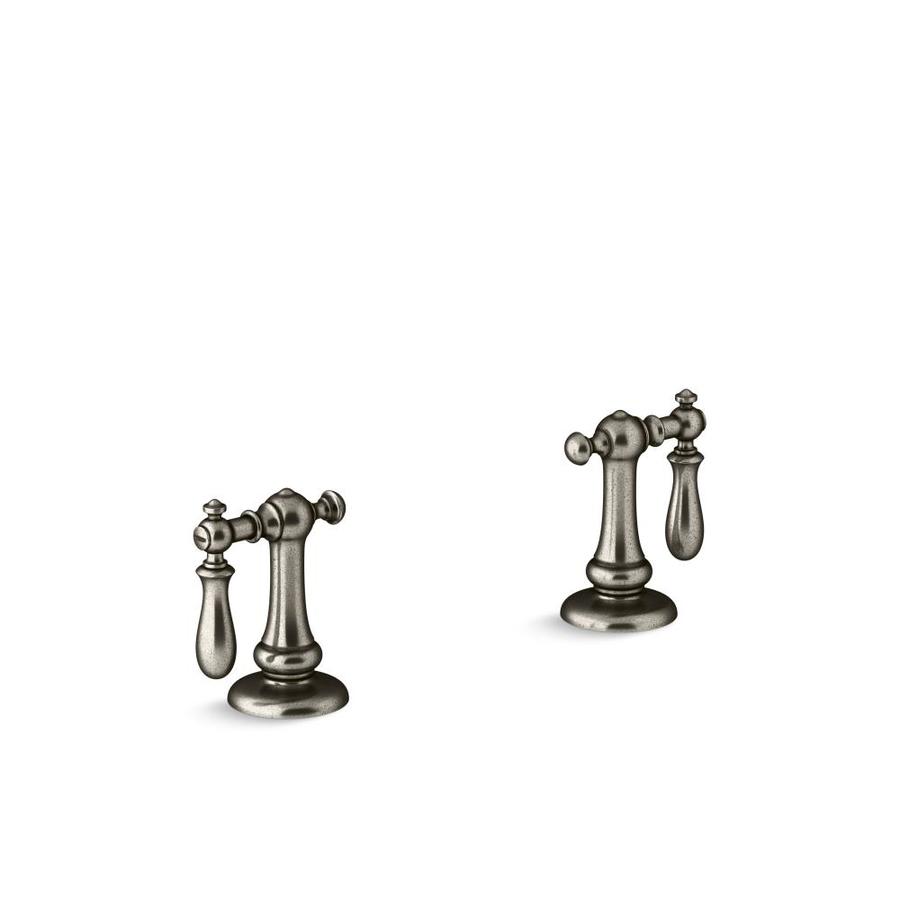 Kohler 2 Pack Vintage Nickel Lever Bathroom Sink Faucet Handle At