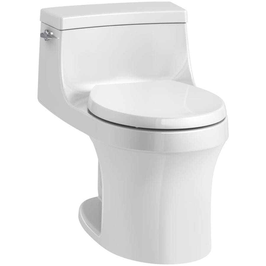 KOHLER San souci White WaterSense Round Standard Height 1-piece Toilet ...