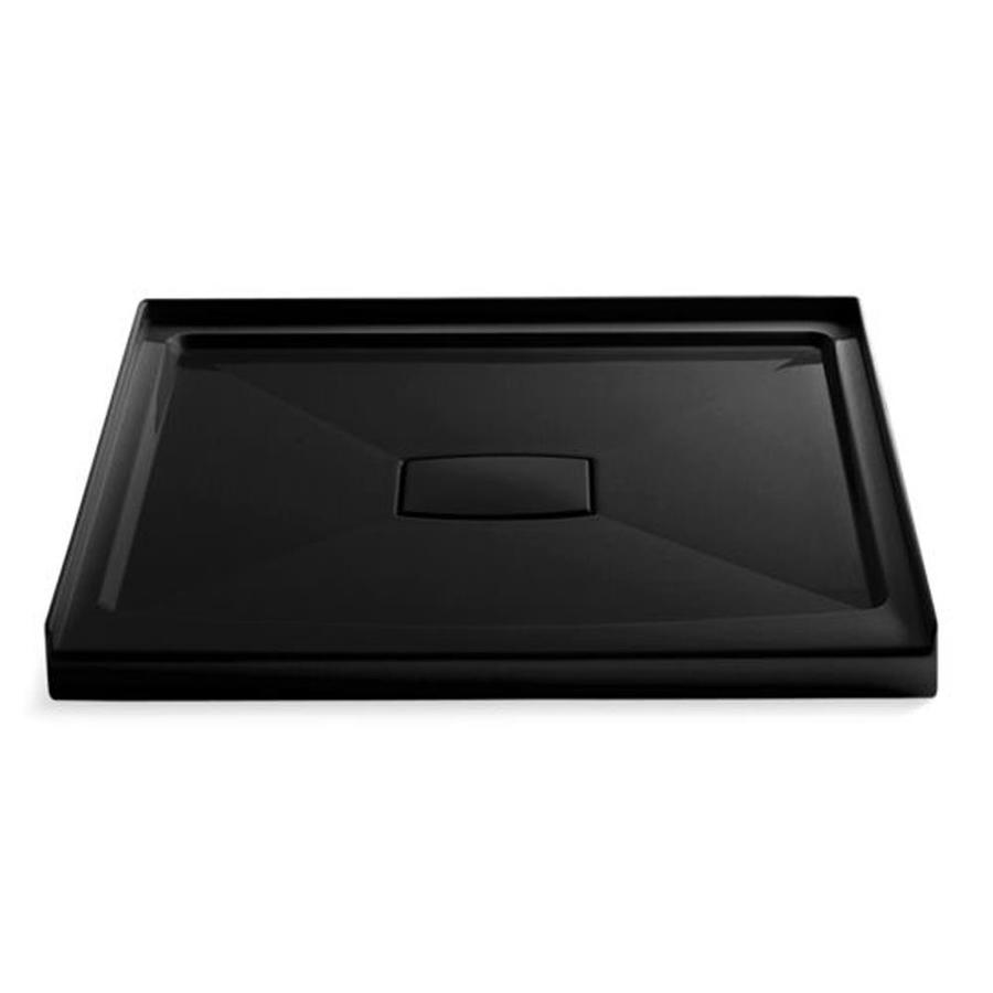 KOHLER Archer Black Black Acrylic Shower Base 6.688in W x 46.031in L