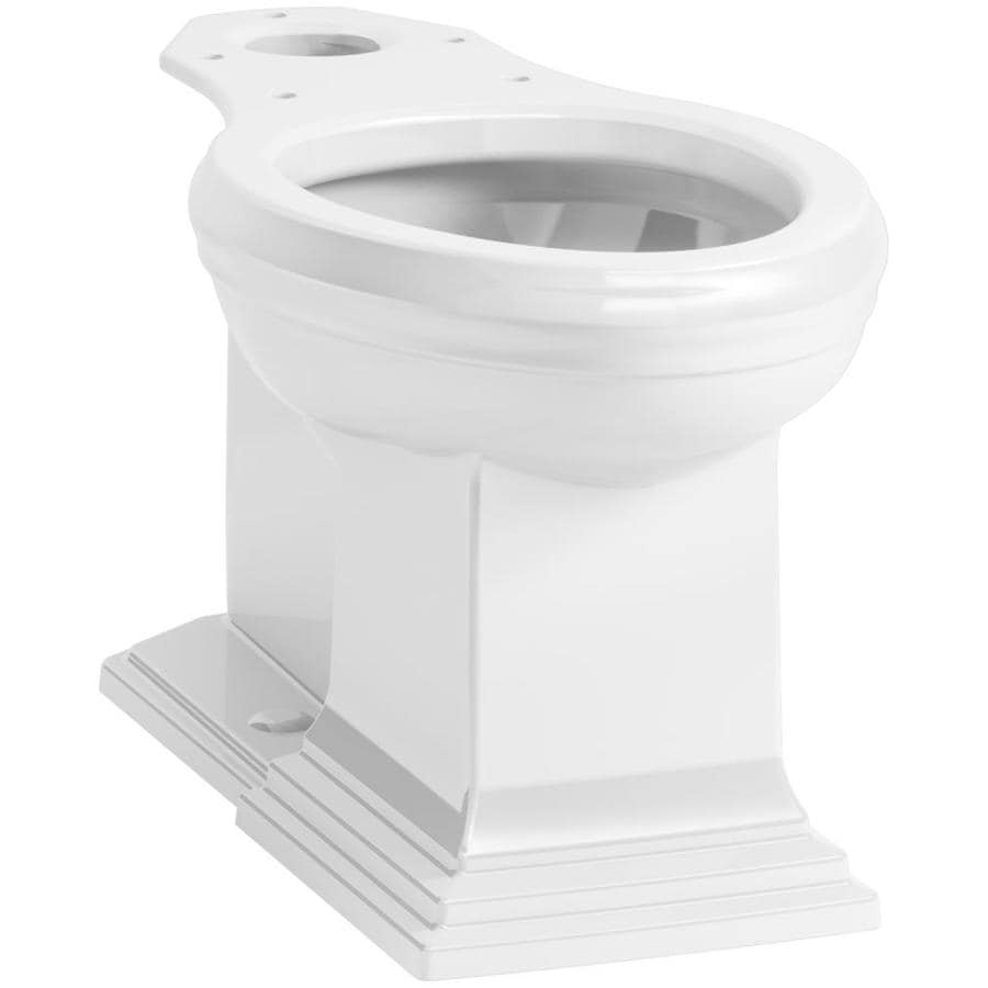 Shop KOHLER Memoirs White Elongated Chair Height Toilet Bowl At