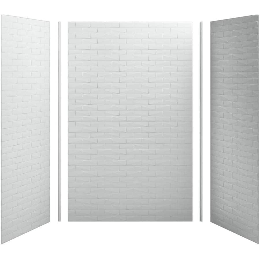 Kohler Choreograph Ice Grey Shower Wall Surround One Piece Common 36 In X 36 In Actual 96 In