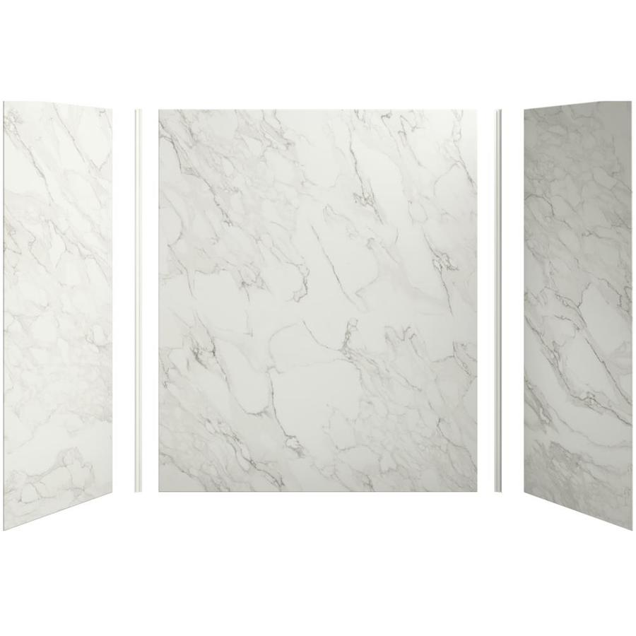KOHLER 97618-W10 Choreograph Crosscut Dune Shower Wall Surround One-Piece (Common: 32-in x 32-in; Actual: 72-in x 32-in x 32-in)