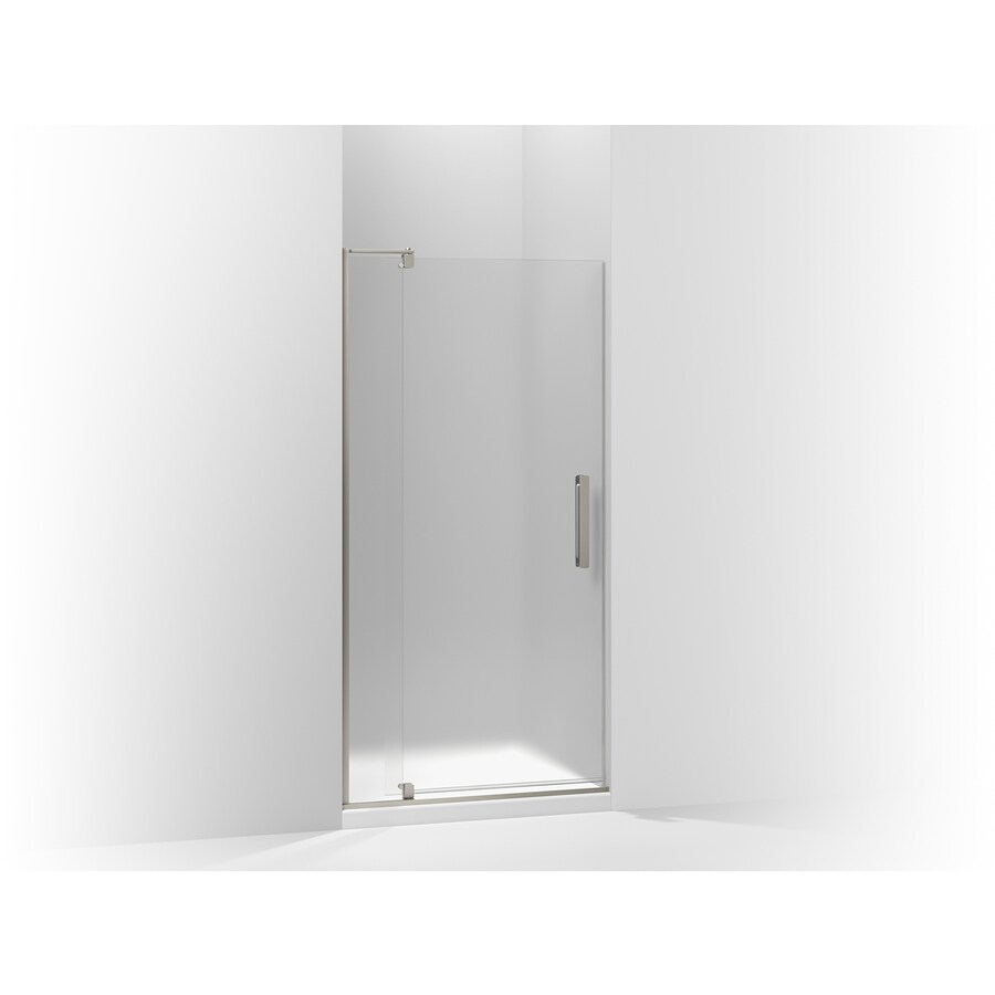 Kohler Revel 31 125 In To 36 W Frameless Anodized Brushed Nickel Kohler Revel 31 125 In To 36 W Frameless Anodized Brushed Nickel Pivot Shower Door