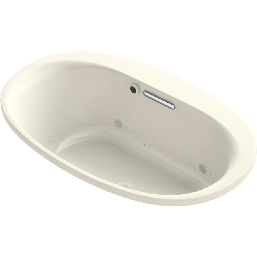 Kohler Underscore Oval Almond Acrylic Bathtub With