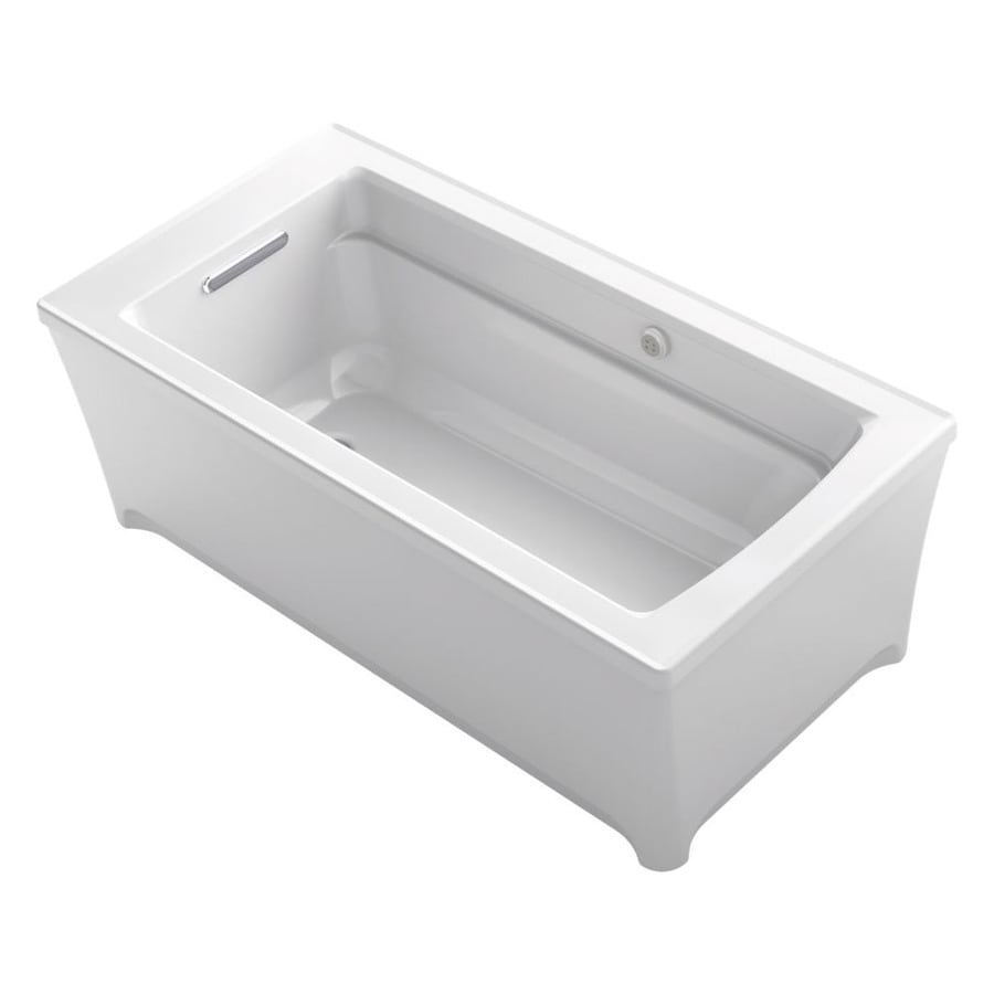 KOHLER Archer 31.75in W x 61.75in L White Acrylic Rectangular
