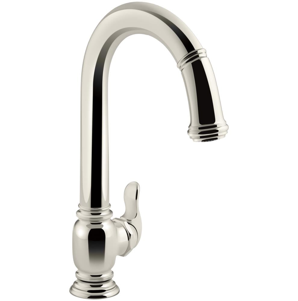 Kohler Beckon Vibrant Polished Nickel Deck Mount Pull Down