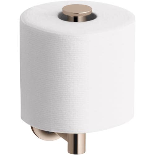 Kohler Purist Vibrant Rose Gold Wall Mount Single Post Toilet Paper Holder At 8248