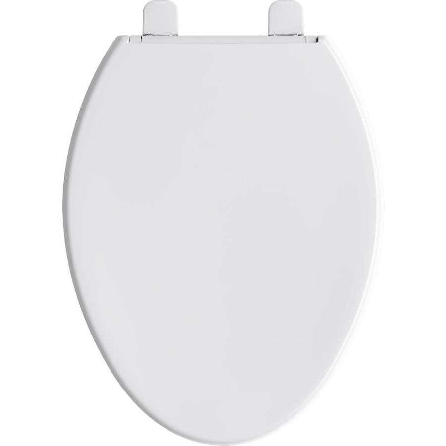 KOHLER Reveal White Elongated Slow-Close Toilet Seat in the Toilet ...