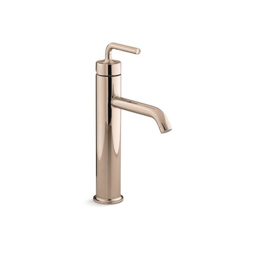 KOHLER Purist Vibrant Rose Gold 1Handle Vessel WaterSense Bathroom