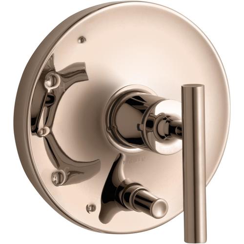 KOHLER Vibrant Rose Gold Lever Shower Handle in the Shower Faucet