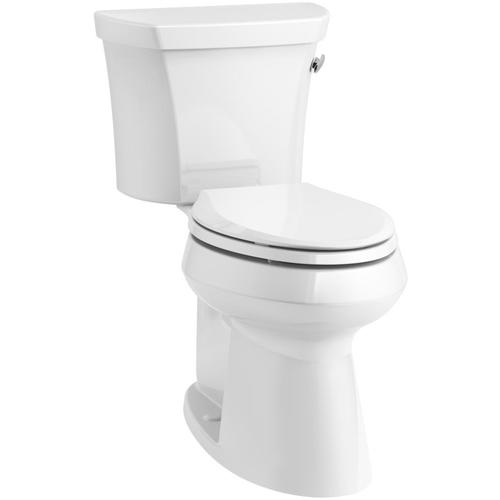 KOHLER Highline White WaterSense Elongated Chair Height 2-Piece Toilet ...