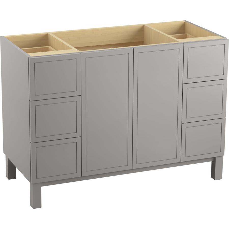 Kohler Jacquard 48 In Mohair Grey Bathroom Vanity Cabinet In The Bathroom Vanities Without Tops Department At Lowes Com