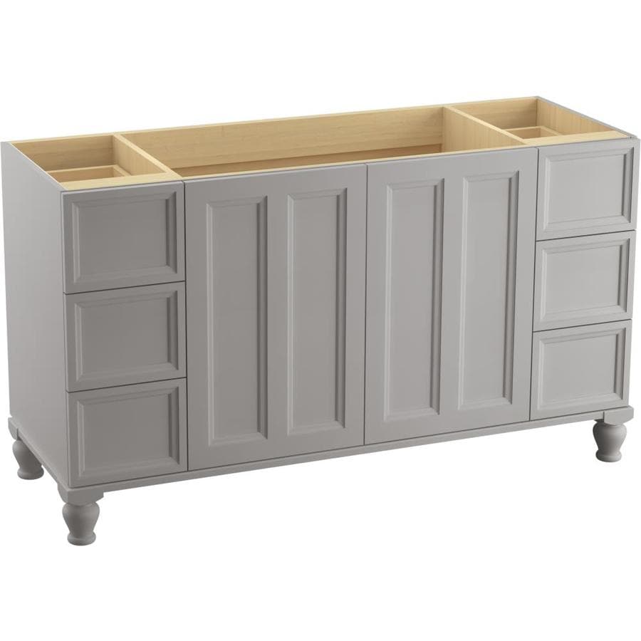 KOHLER Damask Mohair Grey 60.7500 Traditional Bathroom Vanity at