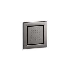 KOHLER WaterTile 4-7/8 in. Square 22-Nozzle 2.5 GPM Body Spray with Stimulation Spray in Vibrant Titanium