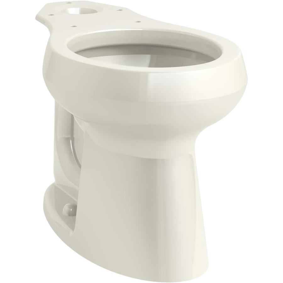 KOHLER Highline Biscuit Round Chair Height Toilet Bowl at Lowes.com