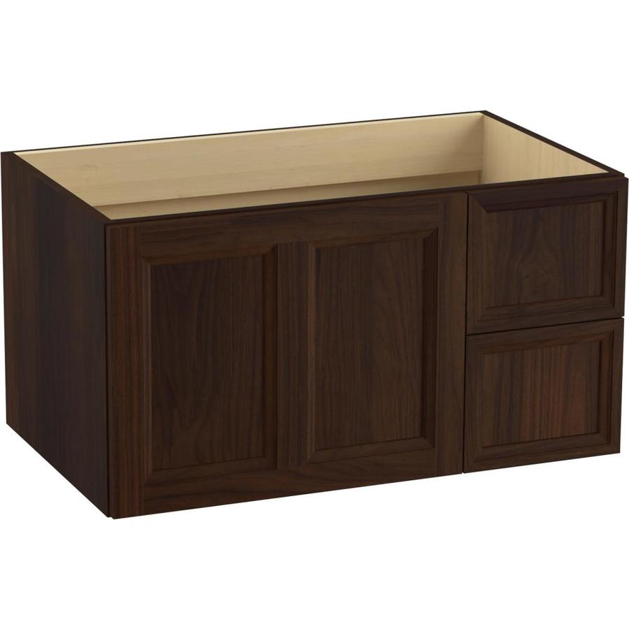 KOHLER Damask 36in Ramie Walnut Bathroom Vanity at