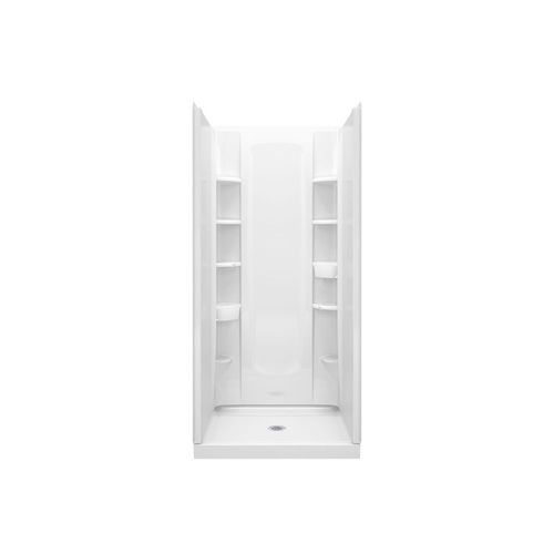 Sterling Store+ White 4Piece Alcove Shower Kit 34in x 36in