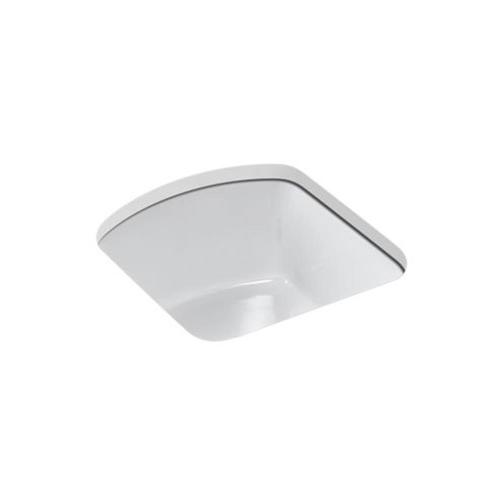 Kohler Napa White Single Bowl Cast Iron Undermount Residential Bar