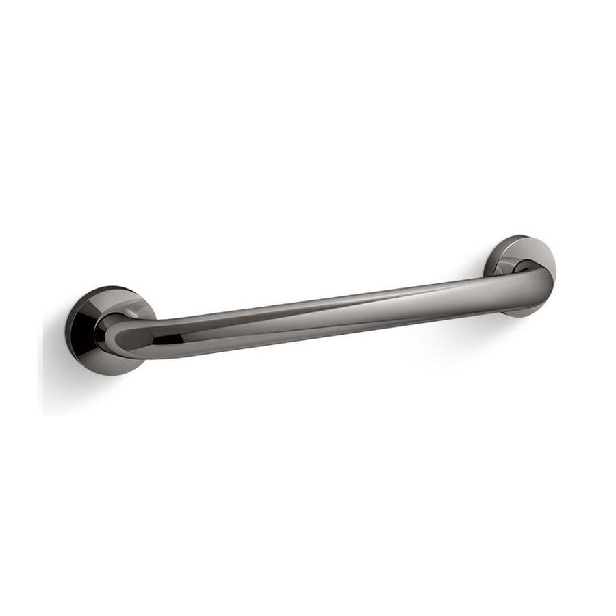 KOHLER Contemporary 18in Vibrant Titanium Wall Mount Grab Bar in the